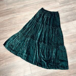 Vintage green, velvet, westbound skirt